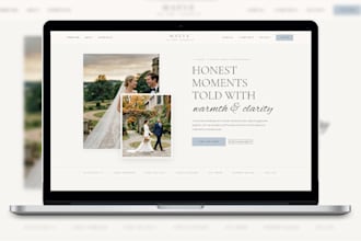 design and build a modern website for photographers
