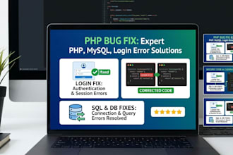 fix your PHP syntax, database, or login error in 24 hours