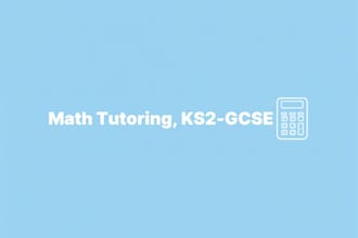 tutor primary and secondary school maths, ks2 to gcse
