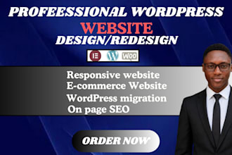 build wordpress website, wordpress website design or redesign wordpress website