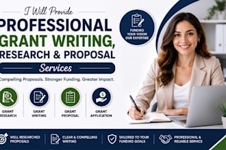 provide professional grant writing, research and proposal services