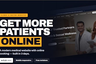 build a medical clinic website with doctor appointment booking