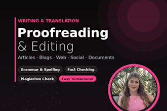 proofread your writing for grammar, spelling, and punctuation