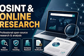 conduct osint and in depth online research