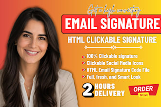create html email signature clickable email signature design outlook apple mail