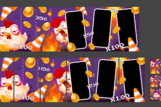 design high converting mobile game ad banners and app icon