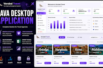 develop a javafx desktop application with a modern gui
