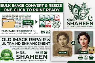resize image, crop, upscale, compress, change bulk images
