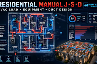 prepare residential hvac manual j s and d calculations