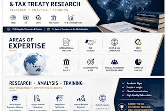 provide expert international tax and tax treaty analysis