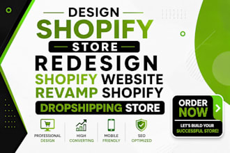 design shopify store redesign shopify website revamp shopify dropshipping store