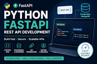 build a python fastapi backend and rest API