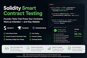 write foundry tests for your solidity smart contracts