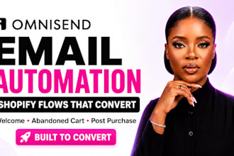 set up omnisend email marketing automation flows for shopify