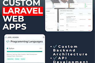 build, fix or optimize your laravel php web app and api