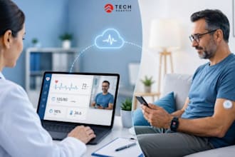 develop remote patient monitoring app with iot and real time health tracking