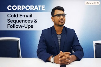 write b2b cold email sequences and follow ups