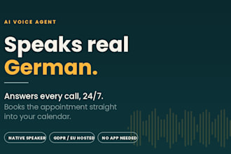 build a german speaking ai voice agent answering calls and booking appointments