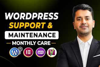 provide monthly wordpress website maintenance and support