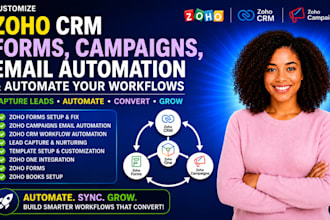 customize zoho CRM forms campaigns email automation and automate your workflows