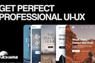design a professional, modern UI UX for your website