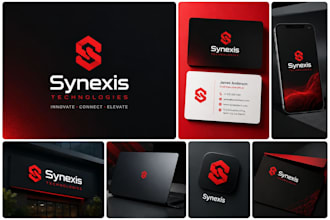 design modern complete brand identity kit