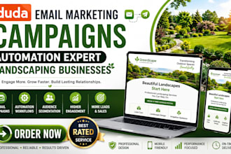 manage duda email marketing expert campaigns automation landscaping businesses