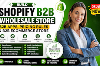 build shopify b2b wholesale store b2b apps pricing rules and b2b ecommerce store