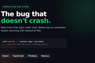 fix bugs in your react firebase or node js web app