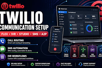 twilio flex, twilio ivr, studio, SMS call routing, twilio a2p SMS campaign