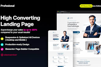 design a modern high converting landing page