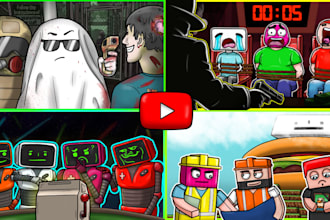 draw a custom cartoon youtube thumbnail