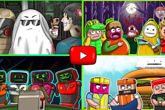 draw a custom cartoon youtube thumbnail