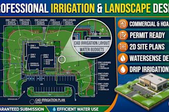 commercial irrigation plan permit landscape irrigation design cad watersense