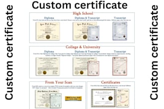 replicate any document, certificate, degree, ielts, school diploma, statement