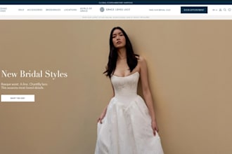 design wix bridal salon website bridal boutique prom dress wedding gown website