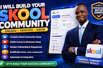skool community setup skool community skool credit repair skool course creation