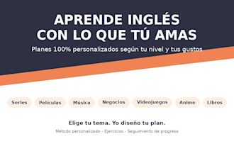 create your personalized english learning plan