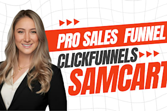 do samcart sales funnel, landing page, clickfunnels landing for online course