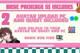 upload a vrchat avatar for you