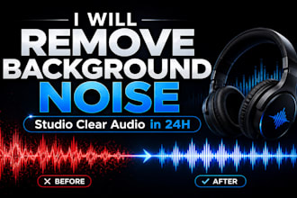 remove background noise from audio and voice