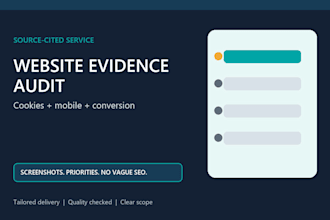 audit your website cookies, mobile UX and conversion paths