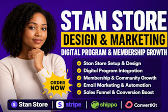 stan store design digital program stan store marketing membership growth