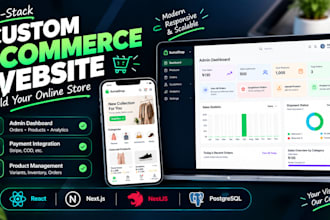 build a nextjs ecommerce website with admin panel