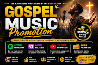 promote gospel music to christian listeners spotify, gospel playlists, youtube