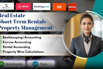 do real estate bookkeeping, rental property, and airbnb accounting on quickbook