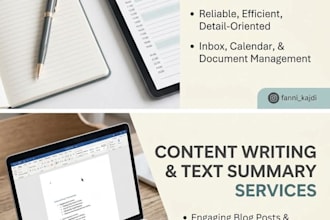 be your virtual assistant, content writer and summarizer
