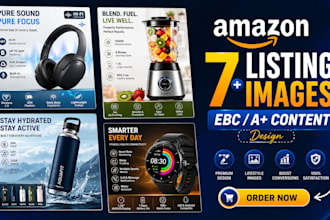 design amazon a plus content and amazon storefront, amazon product images