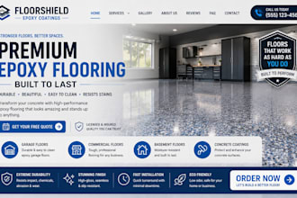 design wix epoxy flooring website garage epoxy concrete coating website