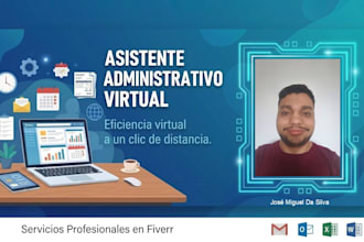 asistente administrativo virtual, entrada de datos y soporte